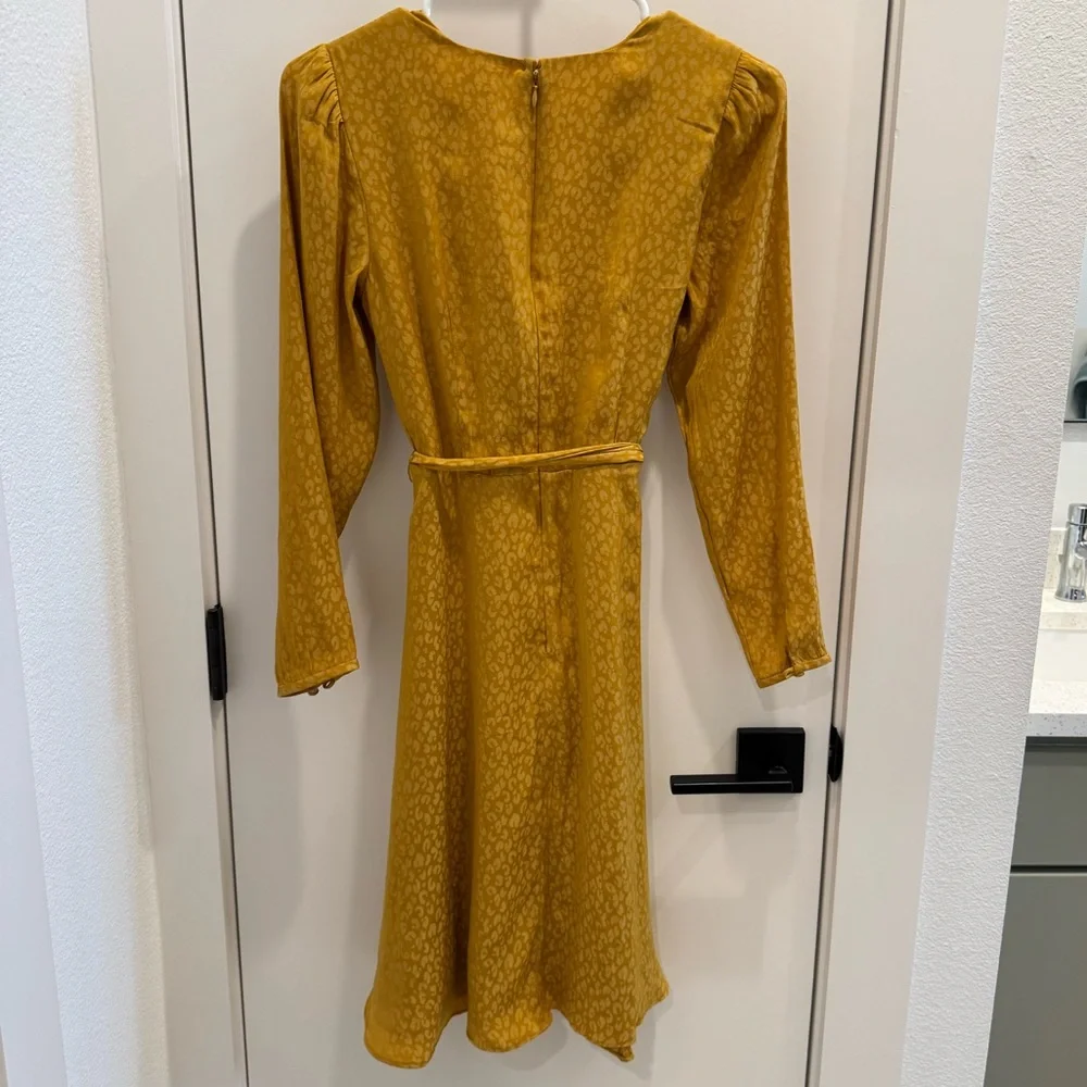 Ann Taylor Long Sleeve Faux Wrap Dress - Picture 7 of 7